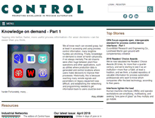Tablet Screenshot of controlglobal.com